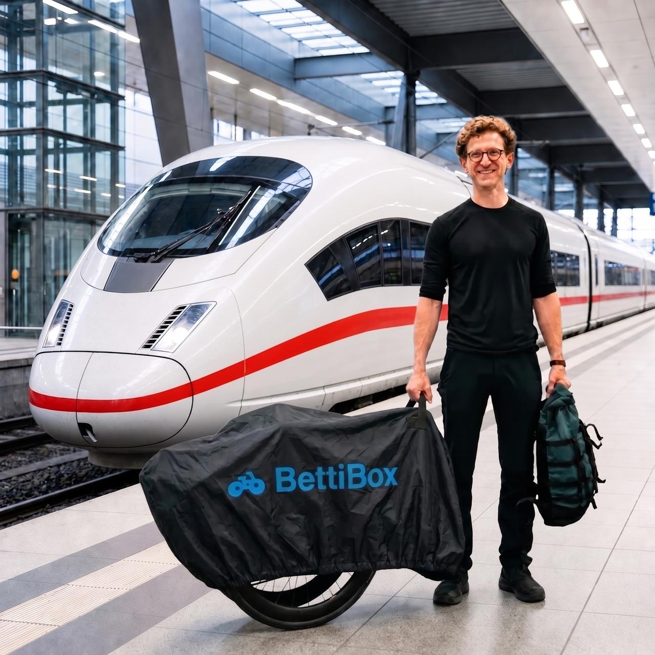 Fahrrad verpackt in BettiBox